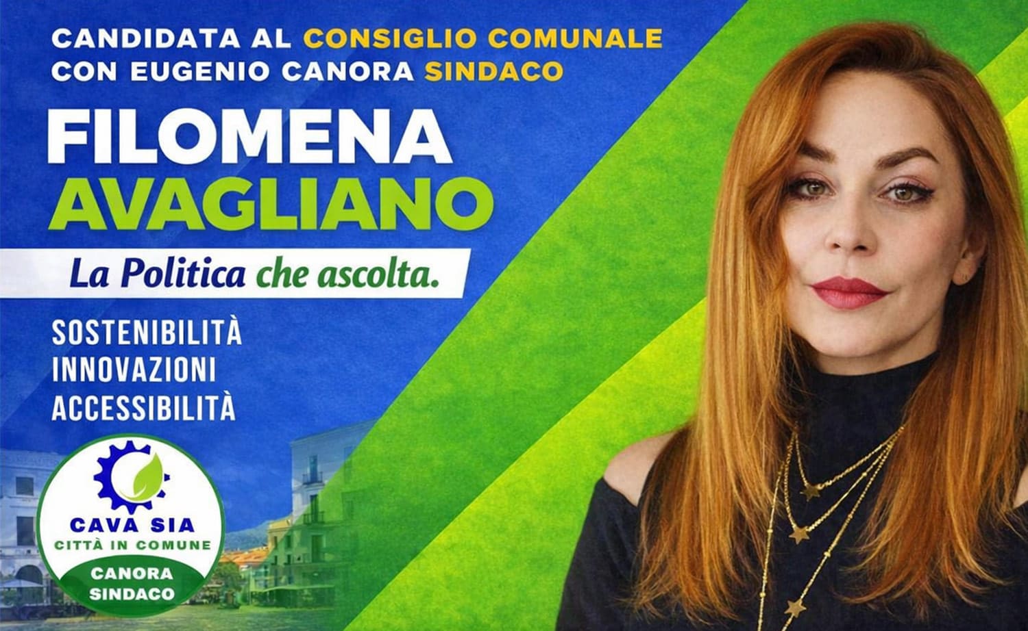 Filomena Avagliano Candidata al Consiglio Comunale con Eugenio Canora Sindaco